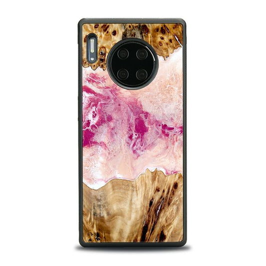 Huawei Mate 30 Pro Handyhülle aus Kunstharz und Holz - Synergy#D119