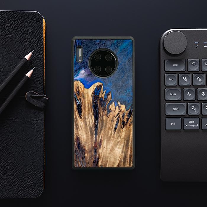 Huawei Mate 30 Pro Etui na telefon z żywicy i drewna - Synergy#D120