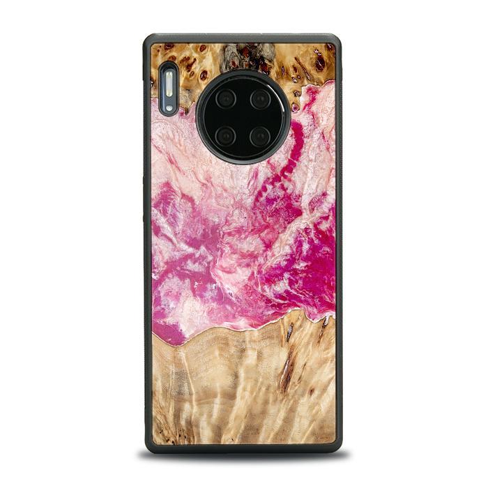 Huawei Mate 30 Pro Etui na telefon z żywicy i drewna - Synergy#D123