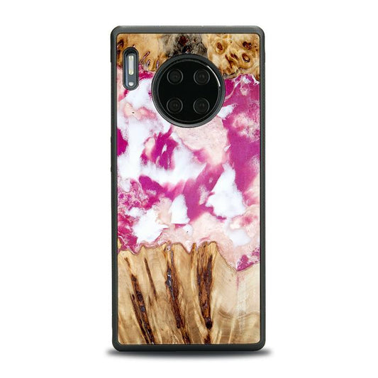 Huawei Mate 30 Pro Handyhülle aus Kunstharz und Holz - Synergy#D124