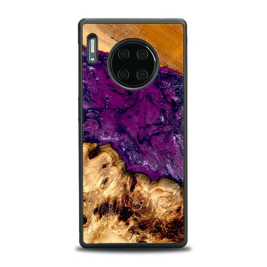 Huawei Mate 30 Pro Handyhülle aus Harz und Holz - Synergy#D130