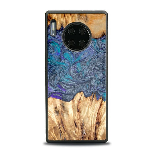 Huawei Mate 30 Pro Handyhülle aus Harz und Holz - Synergy#D132