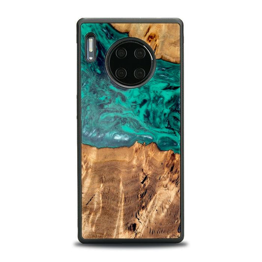Huawei Mate 30 Pro Handyhülle aus Harz und Holz - Synergy#D133