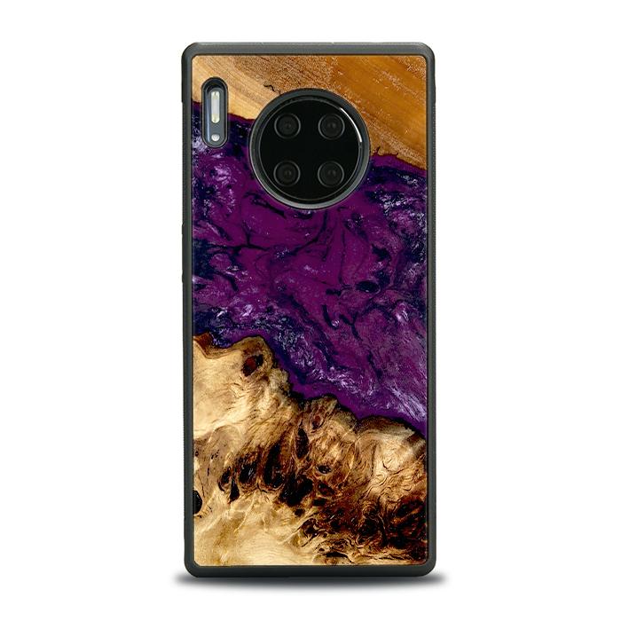 Huawei Mate 30 Pro Handyhülle aus Harz und Holz - Synergy#D134