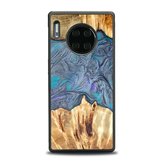Huawei Mate 30 Pro Handyhülle aus Harz und Holz - Synergy#D135