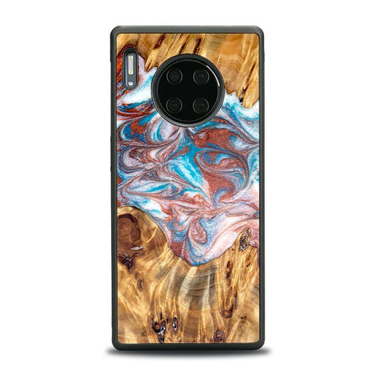 Huawei Mate 30 Pro Handyhülle aus Harz und Holz - Synergy#D138
