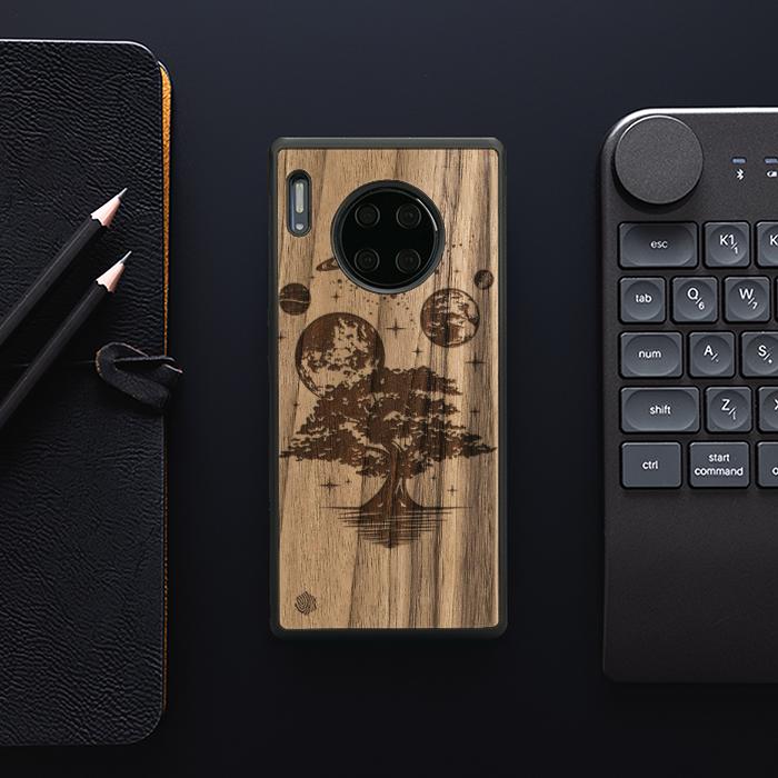 Huawei Mate 30 Pro Wooden Phone Case - Galactic Garden