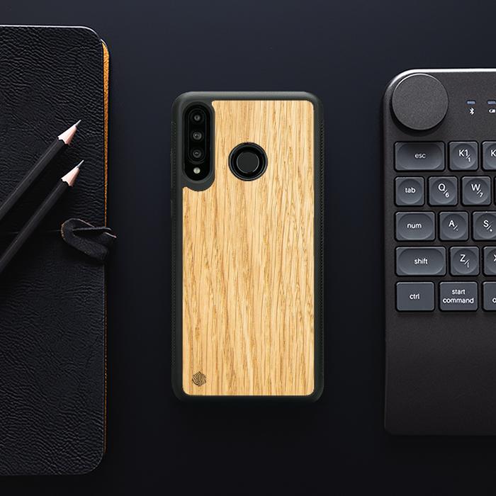 Huawei P30 lite Handyhülle aus Holz - Eiche