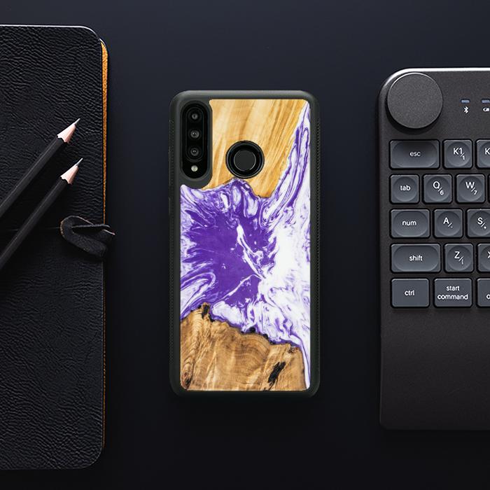 Huawei P30 lite Handyhülle aus Kunstharz und Holz - SYNERGY# A79