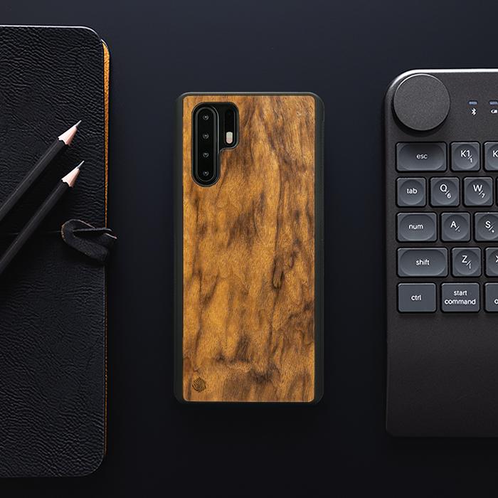 Huawei P30 Pro Handyhülle aus Holz - Imbuia