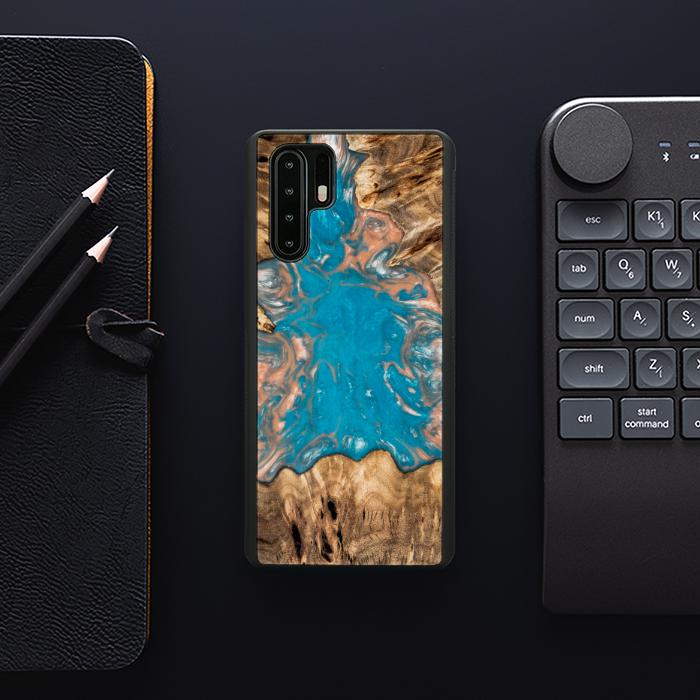 Huawei P30 Pro Handyhülle aus Kunstharz und Holz - SYNERGY# A97
