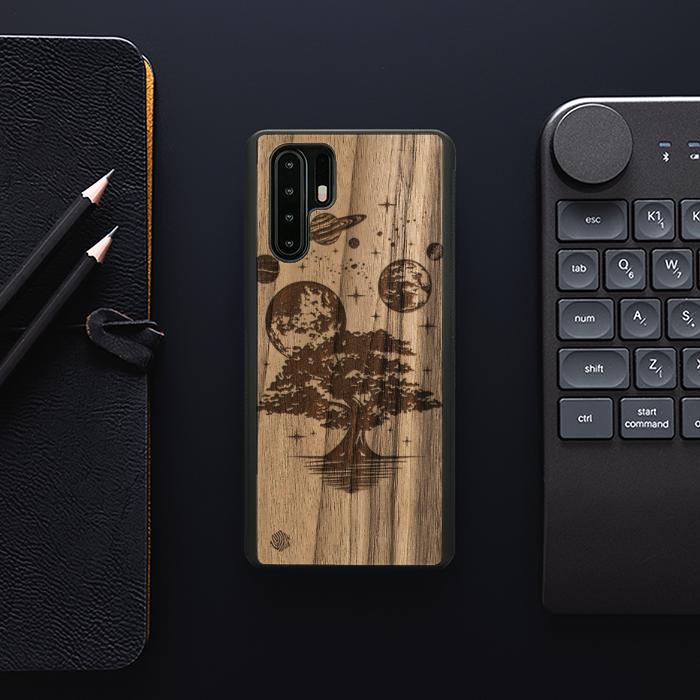 Huawei P30 Pro Wooden Phone Case - Galactic Garden