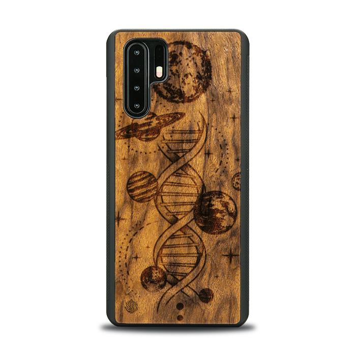 Huawei P30 Pro Handyhülle aus Holz - Space DNA (Imbuia)