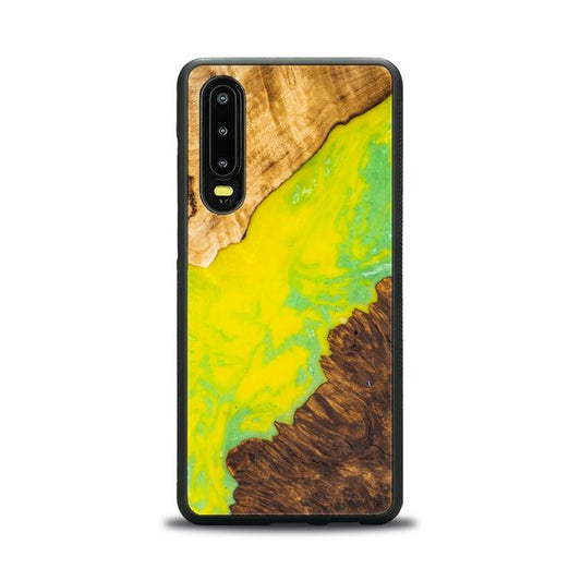 Huawei P30 Handyhülle aus Kunstharz und Holz - SYNERGY# A12