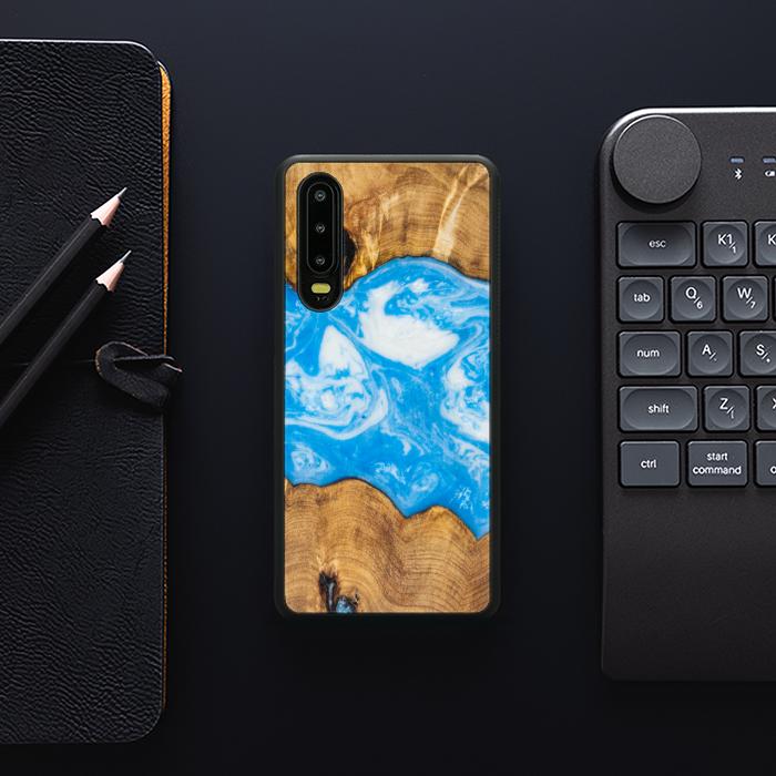 Huawei P30 Handyhülle aus Kunstharz und Holz - SYNERGY# A32