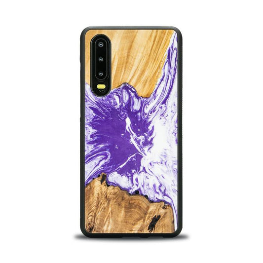 Huawei P30 Handyhülle aus Kunstharz und Holz - SYNERGY# A79