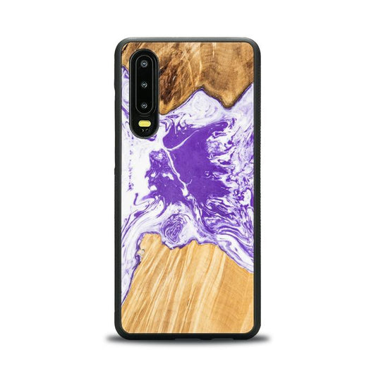 Huawei P30 Handyhülle aus Kunstharz und Holz - SYNERGY# A80