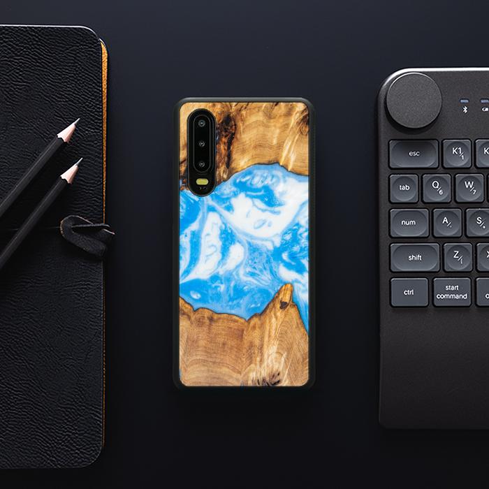 Huawei P30 Handyhülle aus Kunstharz und Holz - Synergy# A34