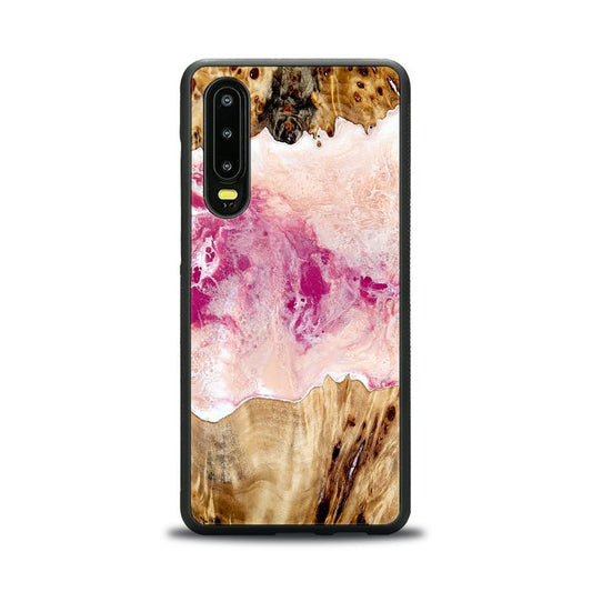 Huawei P30 Handyhülle aus Kunstharz und Holz - Synergy#D119