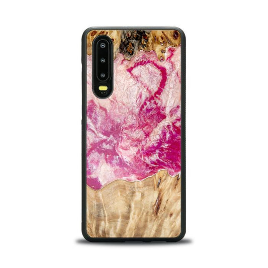 Huawei P30 Handyhülle aus Kunstharz und Holz - Synergy#D123