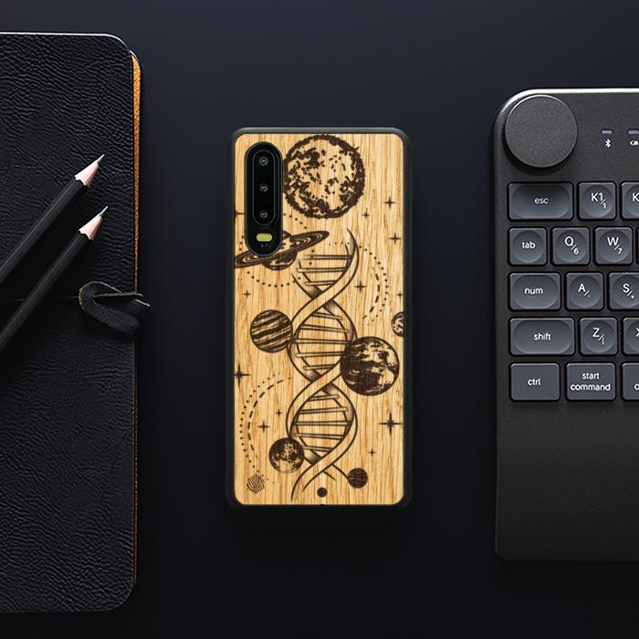 Huawei P30 Wooden Phone Case - Space DNA (Oak)