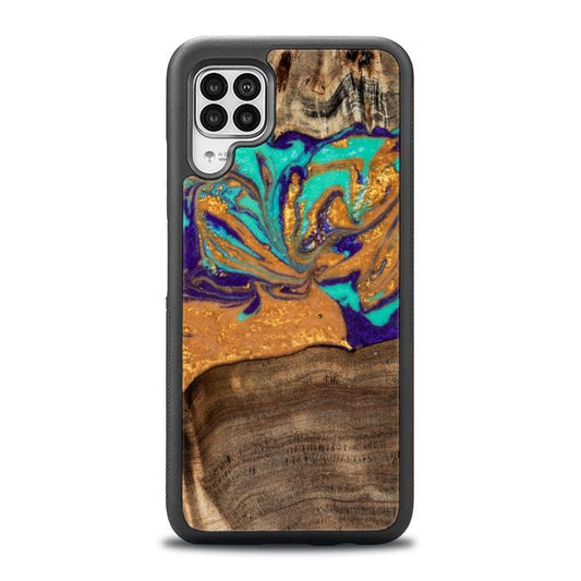 Huawei P40 lite Handyhülle aus Kunstharz und Holz - SYNERGY# A122