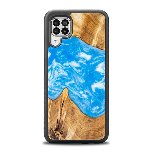 Huawei P40 lite Handyhülle aus Kunstharz und Holz - SYNERGY# A26