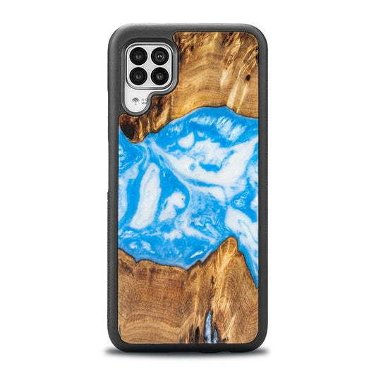Huawei P40 lite Handyhülle aus Kunstharz und Holz - SYNERGY# A29