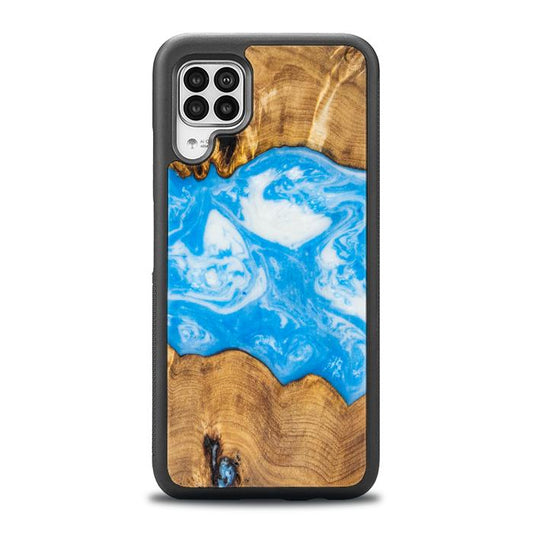 Huawei P40 lite Handyhülle aus Kunstharz und Holz - SYNERGY# A32