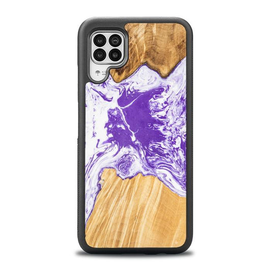 Huawei P40 lite Handyhülle aus Kunstharz und Holz - SYNERGY# A80