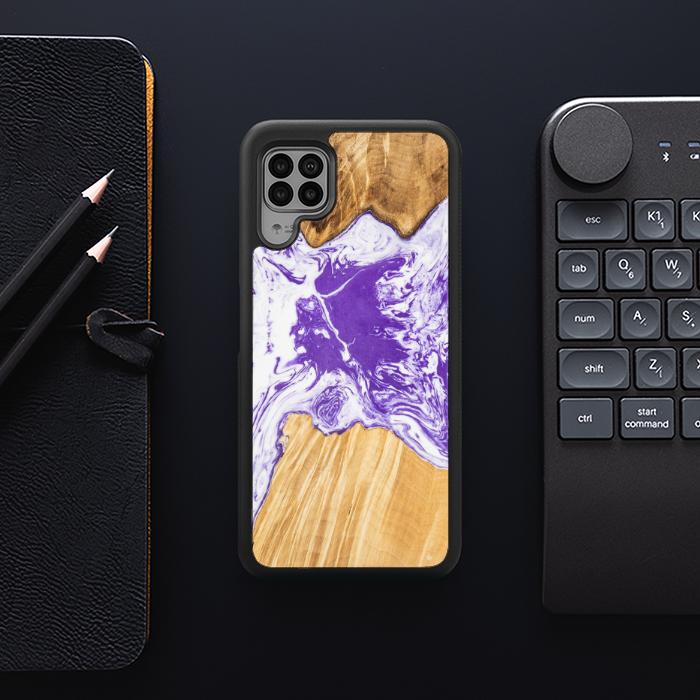 Huawei P40 lite Etui na telefon z żywicy i drewna - SYNERGY# A80