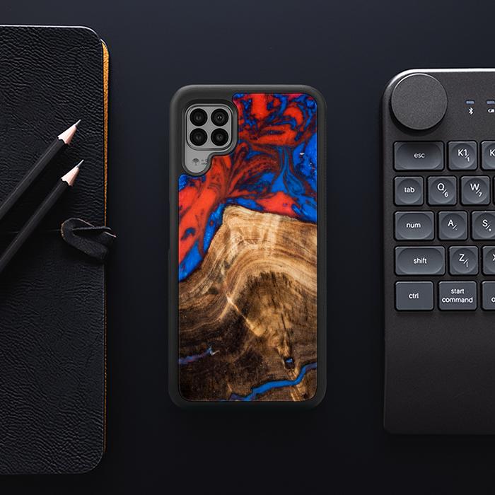 Huawei P40 lite Handyhülle aus Kunstharz und Holz - SYNERGY# A82