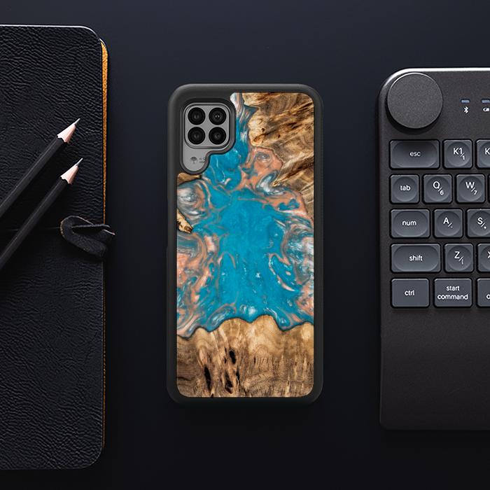 Huawei P40 lite Handyhülle aus Kunstharz und Holz - SYNERGY# A97