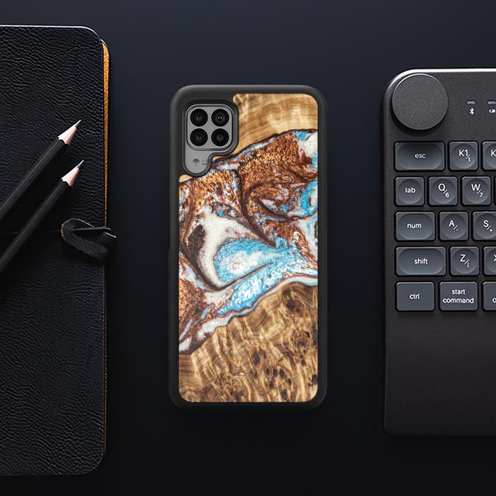 Huawei P40 lite Etui na telefon z żywicy i drewna - Synergy#B11