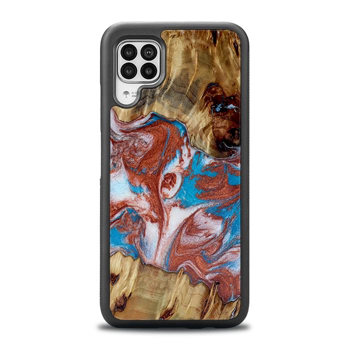 Huawei P40 lite Handyhülle aus Harz und Holz - Synergy#D103