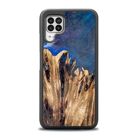 Huawei P40 lite Handyhülle aus Harz und Holz - Synergy#D120