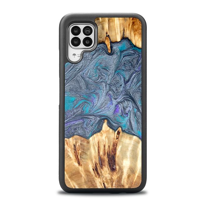 Huawei P40 lite Handyhülle aus Harz und Holz - Synergy#D135