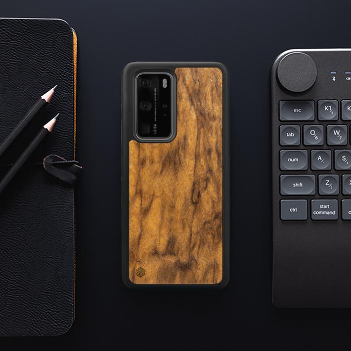 Huawei P40 Pro Wooden Phone Case - Imbuia