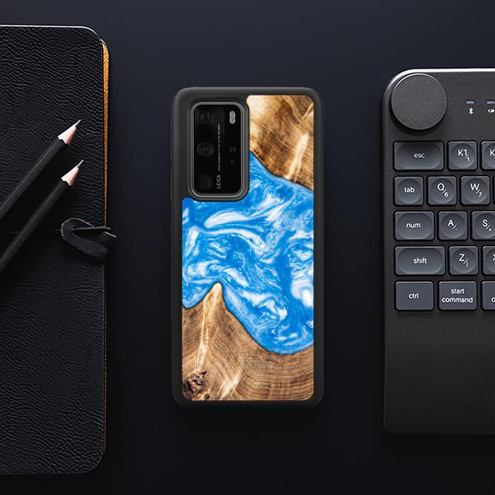 Huawei P40 Pro Etui na telefon z żywicy i drewna - SYNERGY#325