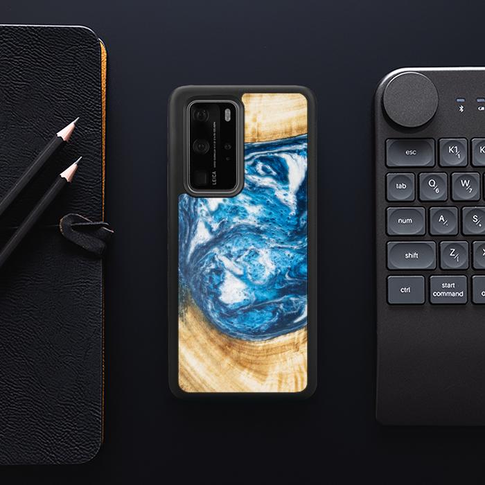 Huawei P40 Pro Etui na telefon z żywicy i drewna - SYNERGY#350