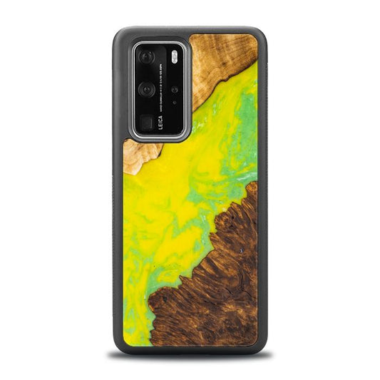 Huawei P40 Pro Handyhülle aus Kunstharz und Holz - SYNERGY# A12