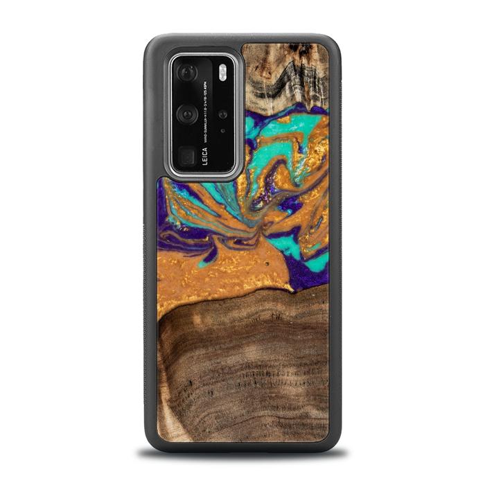Huawei P40 Pro Handyhülle aus Kunstharz und Holz - SYNERGY# A122
