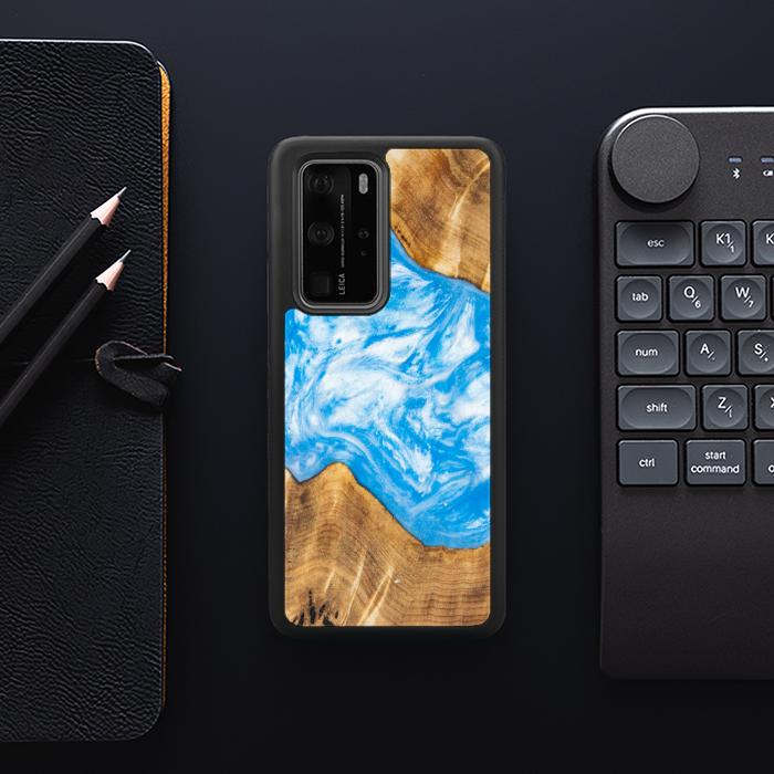 Huawei P40 Pro Etui na telefon z żywicy i drewna - SYNERGY#A28