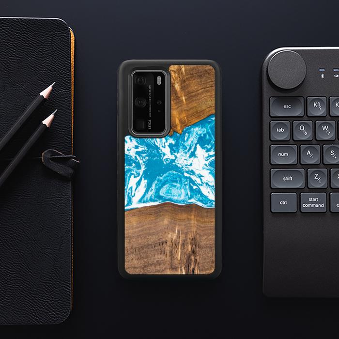 Huawei P40 Pro Handyhülle aus Kunstharz und Holz - SYNERGY# A7