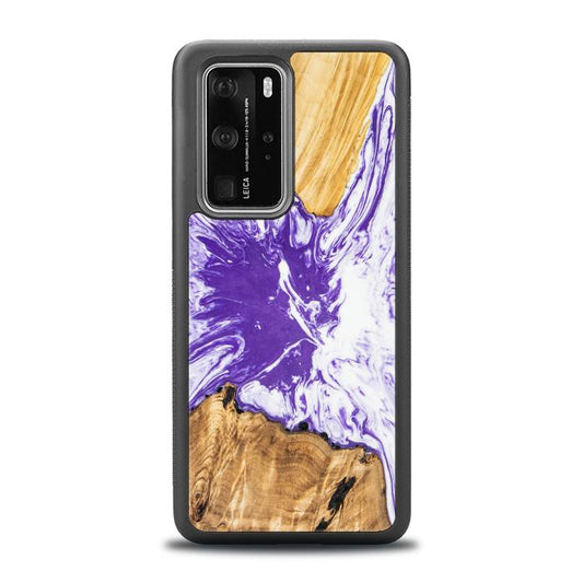 Huawei P40 Pro Handyhülle aus Kunstharz und Holz - SYNERGY# A79