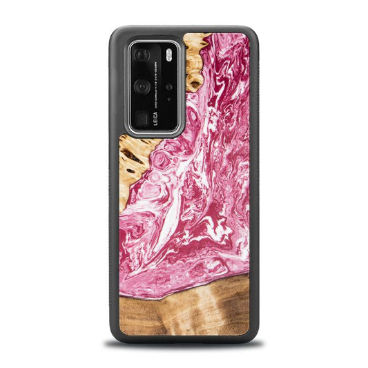Huawei P40 Pro Handyhülle aus Kunstharz und Holz - SYNERGY# A99