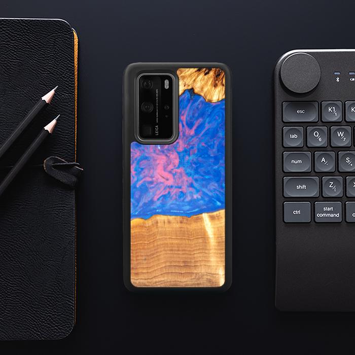 Huawei P40 Pro Etui na telefon z żywicy i drewna - SYNERGY#B29