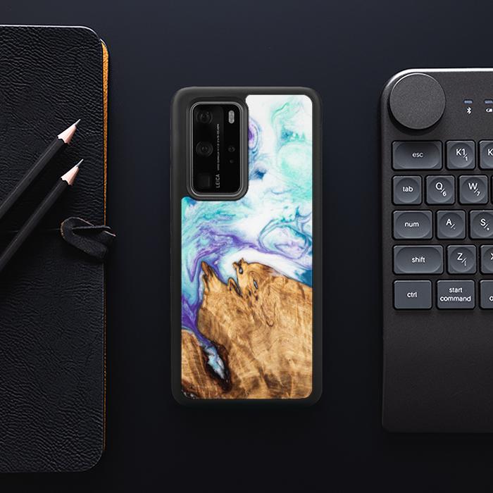 Huawei P40 Pro Etui na telefon z żywicy i drewna - SYNERGY#C17