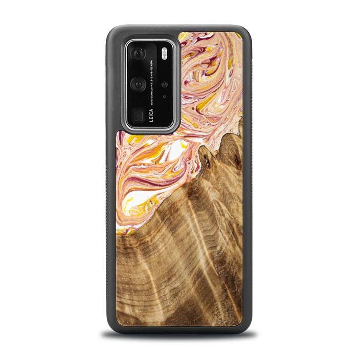 Huawei P40 Pro Etui na telefon z żywicy i drewna - SYNERGY#C48