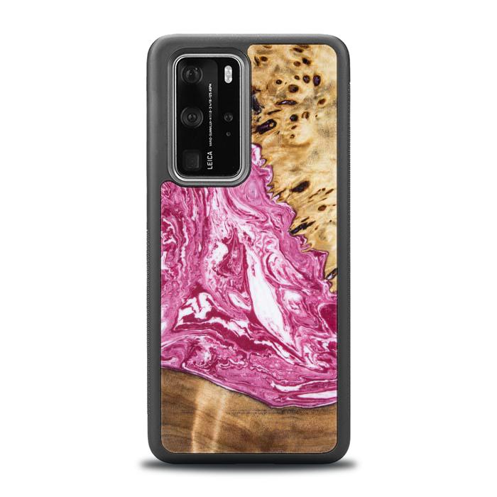 Huawei P40 Pro Handyhülle aus Kunstharz und Holz - Synergy#129